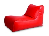 Кресло-лежак из экокожи красное «АЛМА»