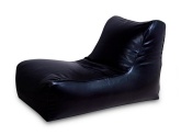 Кресло-лежак из экокожи черное «АЛМА»