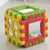 Развивающий набор: Тактильный зеркальный куб, 6 панелей с зеркалами Weplay WPL KT1002