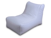 Кресло-лежак из экокожи белое «АЛМА»
