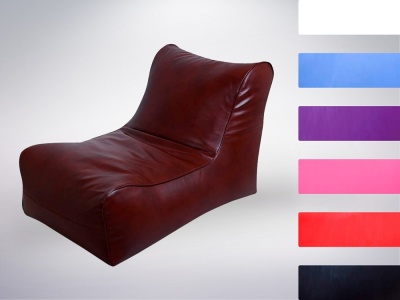 Кресло-лежак из экокожи розовое «АЛМА»