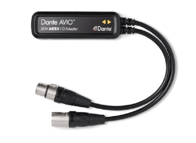 Адаптер для подключения к аудиосети Dante Audinate ADP-AES3-AU-2X2