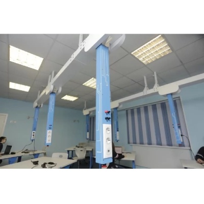 Потолочная система для кабинета физики-технологии KM-ES-02, 6+1 модулей с пневмосистемой