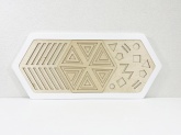 Декоративная тактильная панель АЛМА «Рельефные многоугольные формы»
