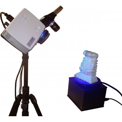 3D сканер VT ATOM с синим светом и поворотным столом