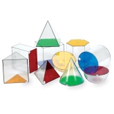 Развивающий игровой набор "Объемные геометрические фигуры Гигантские" Learning Resources LER3208 (15см., 10 элементов)
