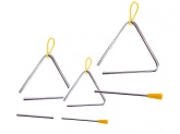 Набор музыкальных треугольников (3 шт. разного размера)