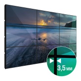 Видеостена LigaSmart 3х3 165" Межпанельный шов 3,5 мм