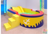 Мягкий детский бассейн фигурный разборный Кораблик "Инклюзив"