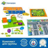 Комплект "Патриотическое воспитание" Learning Resources MS0027 Алгоритмика с РобоМышью в детском саду с 12 тематическими полями