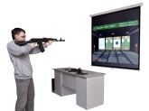 Интерактивный беспроводной лазерный стрелковый тренажер "Штурмовик-2" Zarnitza (мультимедийная система, массогабаритные макеты оружия)