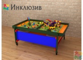 Игровой многофункциональный стол STEAM Инклюзив «Весёлые пчёлки» (оранжевый)
