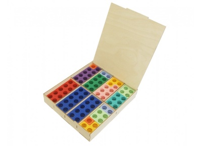 Нумирошка. Набор цветных пластиковых форм 80шт. в коробке по методике Нумикон
