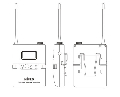 Поясной беспроводной радиопередатчик УВЧ Mipro ACT-32T