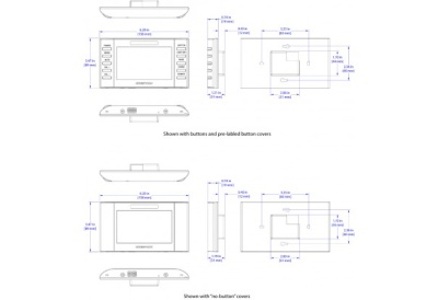 Настенная сенсорная панель Crestron 4.3" Designer Touchpanel White