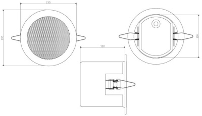 Потолочная акустическая система BIAMP CM4-BL Apart