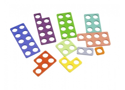 Нумирошка. Набор цветных пластиковых форм 100шт по методике Нумикон