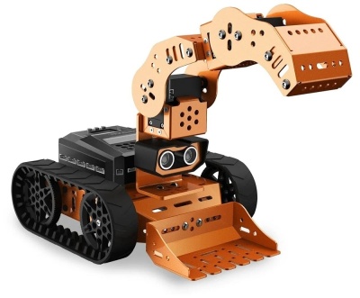 Гусеничный робот. Конструктор для сборки механических моделей с камерой технического зрения Hiwonder Qdee Starter