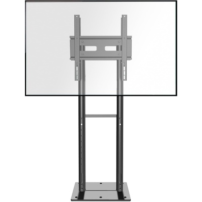 Напольная стойка для двух панелей ONKRON FPRO2L-20 Black для размера 40"-70"