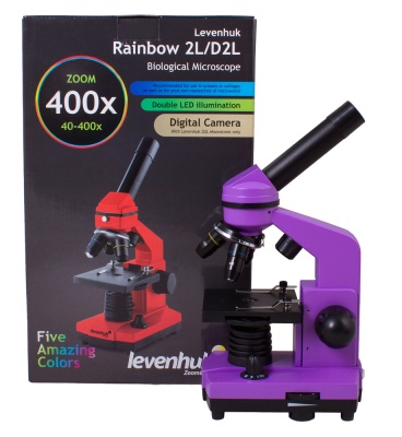 Оптический микроскоп Levenhuk Rainbow 2L Amethyst\Аметист
