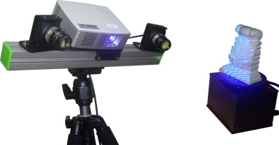 3D сканер VTMINI с синим светом и поворотным столом
