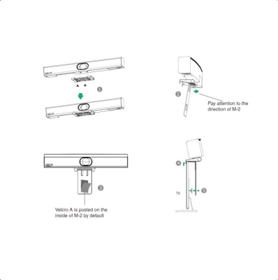 Комплект крепления Yealink TV-Clip Mount