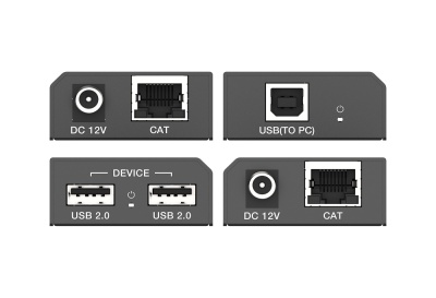 Комплект удлинителя сигнала Infobit iTrans USB2-TR100 USB 2.0 до 100 метров