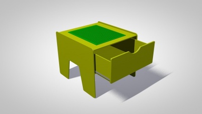 Лего-стол для конструирования с выдвижным ящиком «Приоритет» Новые горизонты