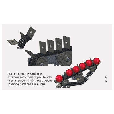 Конвейерный скребок (24 шт в упаковке) Tank Tread TETRIX MAX 36463