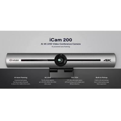Конференц-камера AI 4K Infobit iCam 200 с функцией автофрейминга