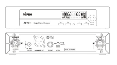 Одноканальный приёмник Mipro ACT-311 1/2U