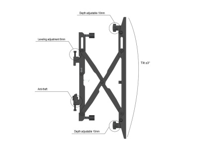 Кронштейн настенный Multibrackets M4726 для размера 40-65"